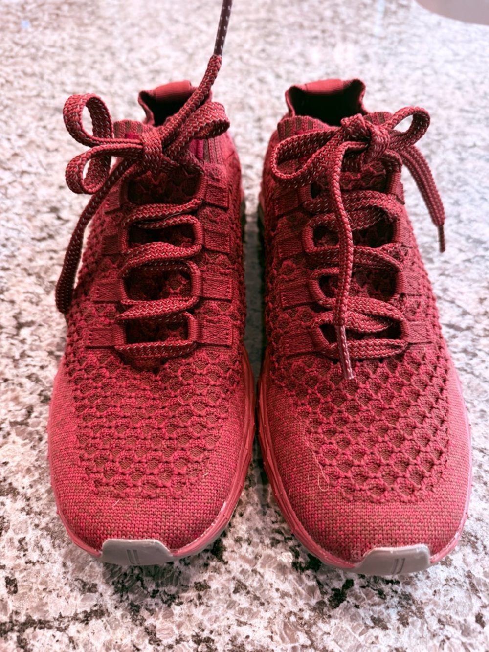 NOBULL Burgundy Red Knit Athletic Shoes